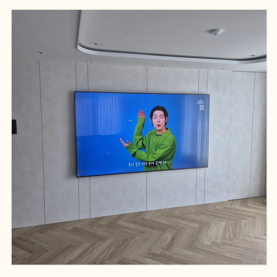 영종 설치 참고 사진 2 - TV 반매립 구조